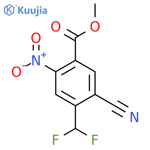 Methyl 5-cyano-4-difluoromethyl-2-nitrobenzoate structure