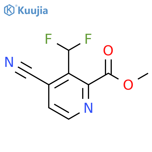 Methyl 4-cyano-3-(difluoromethyl)picolinate structure
