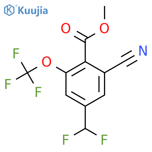 Methyl 2-cyano-4-difluoromethyl-6-(trifluoromethoxy)benzoate structure