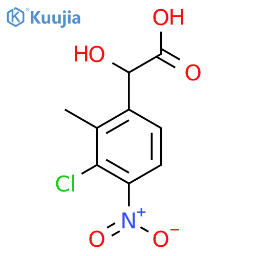 3-Chloro-2-methyl-4-nitromandelic acid structure