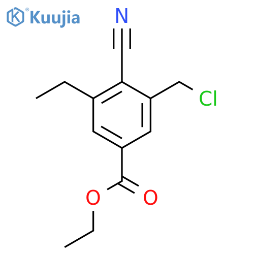 Ethyl 3-chloromethyl-4-cyano-5-ethylbenzoate structure