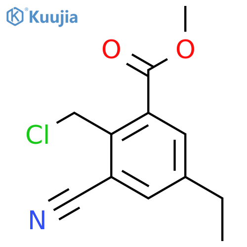 Methyl 2-chloromethyl-3-cyano-5-ethylbenzoate structure