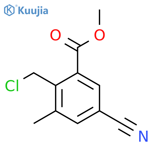 Methyl 2-chloromethyl-5-cyano-3-methylbenzoate structure