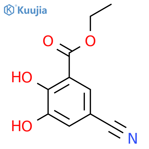 Ethyl 5-cyano-2,3-dihydroxybenzoate structure