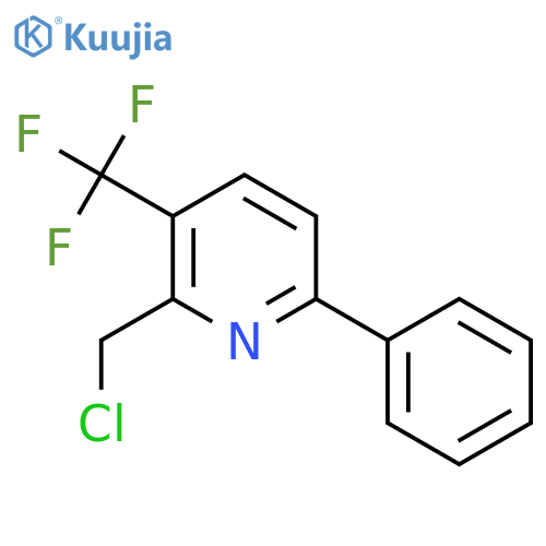 2-Chloromethyl-6-phenyl-3-(trifluoromethyl)pyridine structure