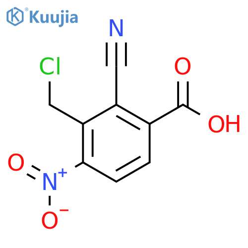 3-Chloromethyl-2-cyano-4-nitrobenzoic acid structure