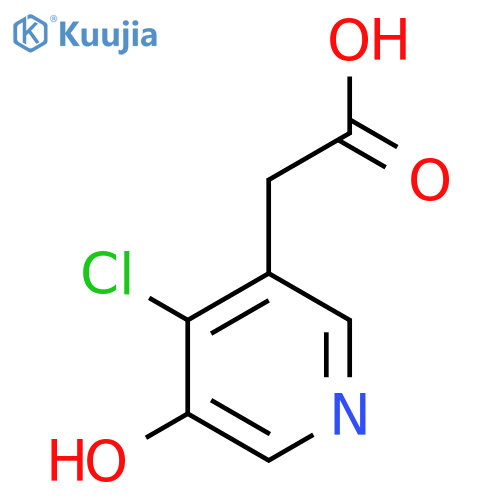 4-Chloro-3-hydroxypyridine-5-acetic acid structure