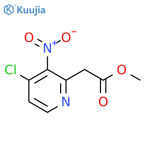 Methyl 4-chloro-3-nitropyridine-2-acetate structure