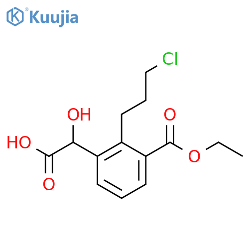 Ethyl 3-(carboxy(hydroxy)methyl)-2-(3-chloropropyl)benzoate structure