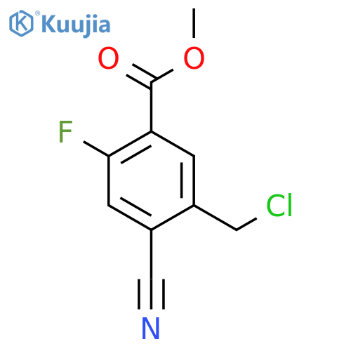 Methyl 5-chloromethyl-4-cyano-2-fluorobenzoate structure