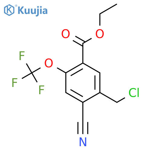 Ethyl 5-chloromethyl-4-cyano-2-(trifluoromethoxy)benzoate structure