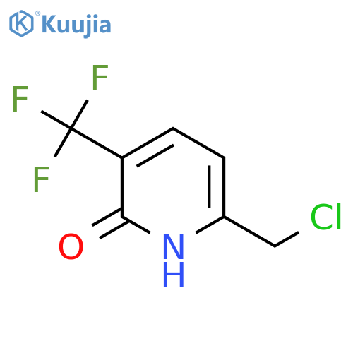 6-Chloromethyl-2-hydroxy-3-(trifluoromethyl)pyridine structure