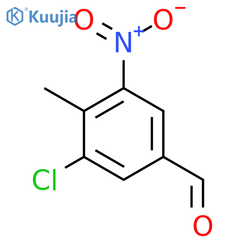 3-Chloro-4-methyl-5-nitrobenzaldehyde structure