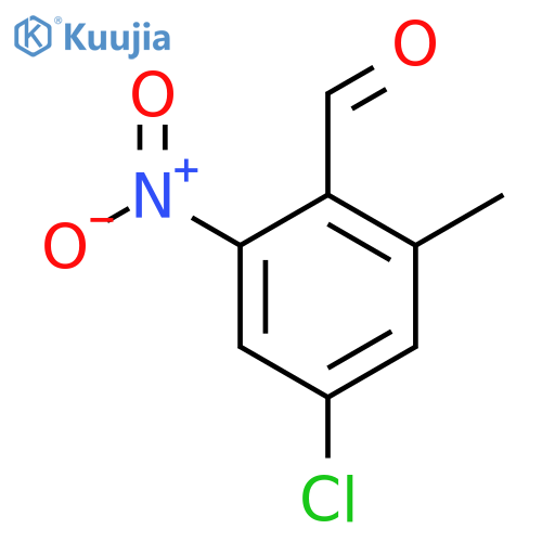 4-Chloro-2-methyl-6-nitrobenzaldehyde structure