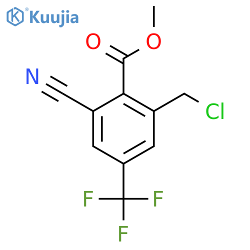 Methyl 2-chloromethyl-6-cyano-4-(trifluoromethyl)benzoate structure