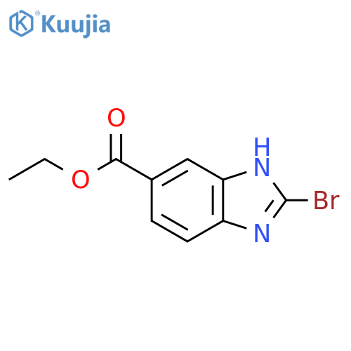 Ethyl 2-bromo-1H-benzimidazole-5-carboxylate structure