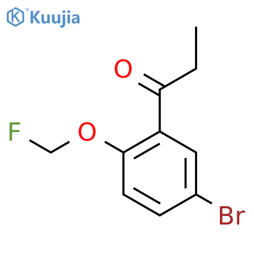1-(5-Bromo-2-(fluoromethoxy)phenyl)propan-1-one structure