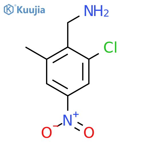2-Chloro-6-methyl-4-nitrobenzylamine structure