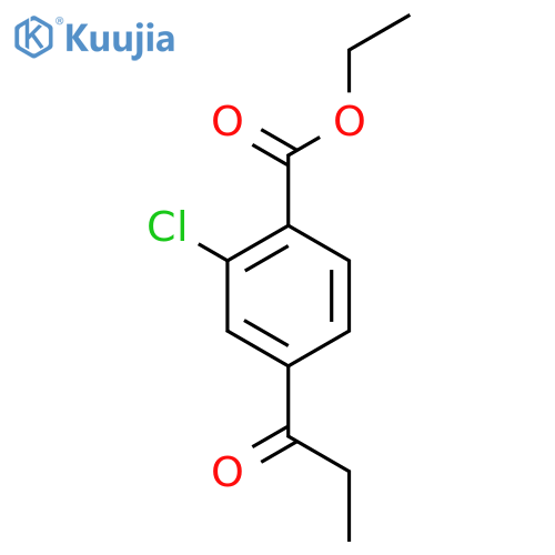Ethyl 2-chloro-4-propionylbenzoate structure