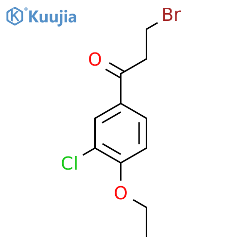 3-Bromo-1-(3-chloro-4-ethoxyphenyl)propan-1-one structure