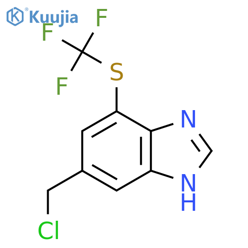 5-Chloromethyl-7-trifluoromethylthio-1H-benzimidazole structure