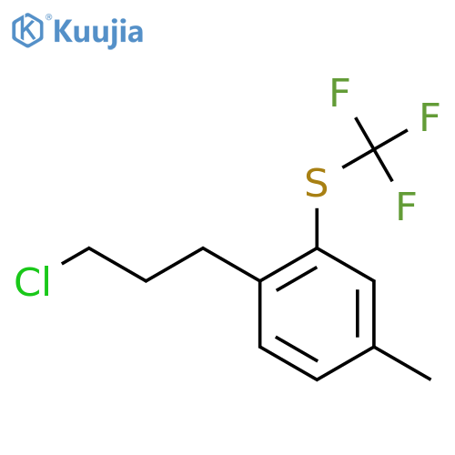 4-(3-Chloropropyl)-3-(trifluoromethylthio)toluene structure