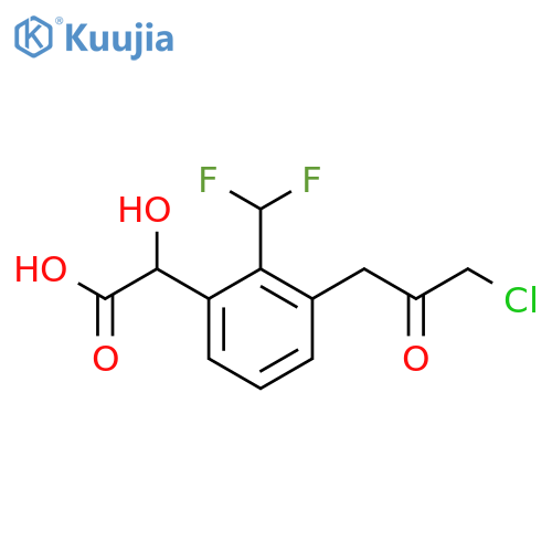 3-(3-Chloro-2-oxopropyl)-2-(difluoromethyl)mandelic acid structure