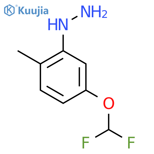 5-(Difluoromethoxy)-2-methylphenylhydrazine structure