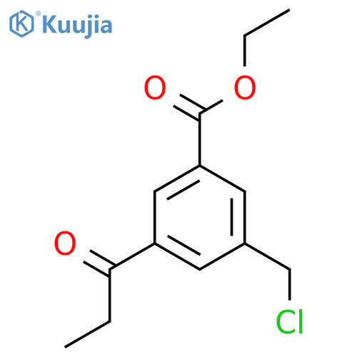 Ethyl 3-(chloromethyl)-5-propionylbenzoate structure
