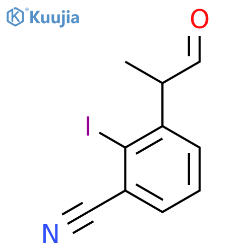 3-Cyano-2-iodophenylpropanal structure