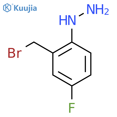 2-(Bromomethyl)-4-fluorophenylhydrazine structure