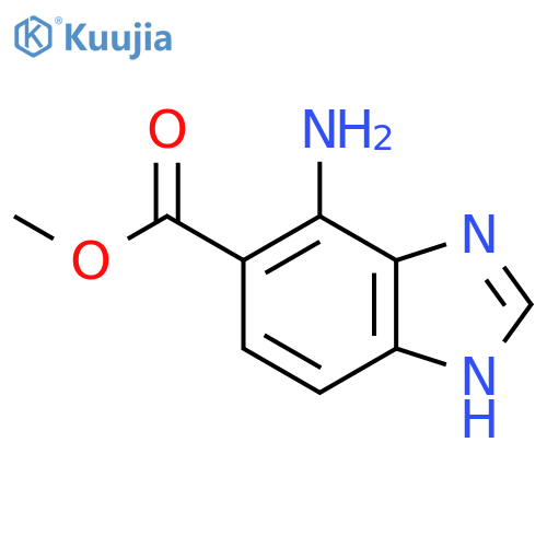 Methyl 7-amino-1H-benzimidazole-6-carboxylate structure