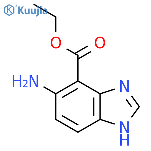 Ethyl 5-amino-1H-benzimidazole-4-carboxylate structure