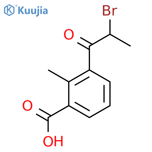 3-(2-Bromopropanoyl)-2-methylbenzoic acid structure