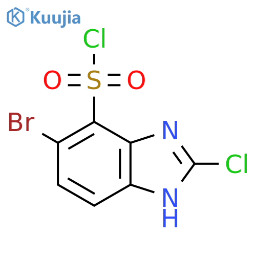 6-Bromo-2-chloro-1H-benzimidazole-7-sulfonyl chloride structure