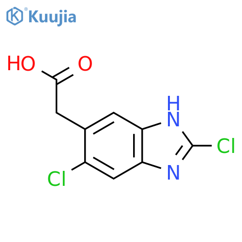 2,6-Dichloro-1H-benzimidazole-5-acetic acid structure