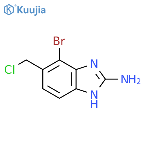 2-Amino-7-bromo-6-chloromethyl-1H-benzimidazole structure