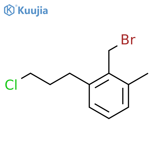 2-(3-Chloropropyl)-6-methylbenzyl bromide structure