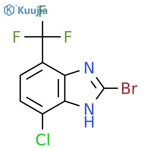 2-Bromo-4-chloro-7-trifluoromethyl-1H-benzimidazole structure