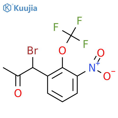1-Bromo-1-(3-nitro-2-(trifluoromethoxy)phenyl)propan-2-one structure