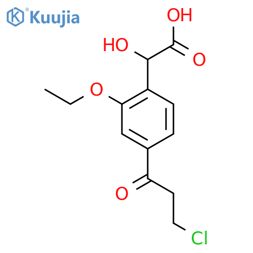 4-(3-Chloropropanoyl)-2-ethoxymandelic acid structure