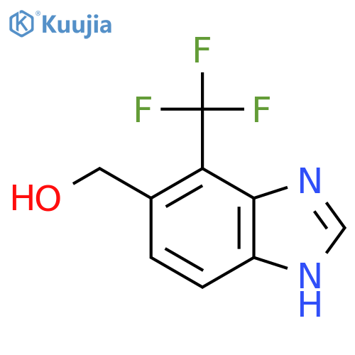 6-Hydroxymethyl-7-trifluoromethyl-1H-benzimidazole structure