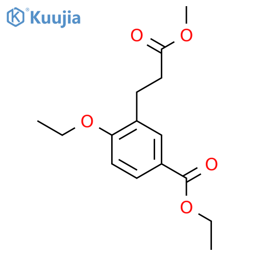 Ethyl 4-ethoxy-3-(3-methoxy-3-oxopropyl)benzoate structure