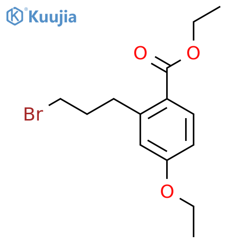 Ethyl 2-(3-bromopropyl)-4-ethoxybenzoate structure