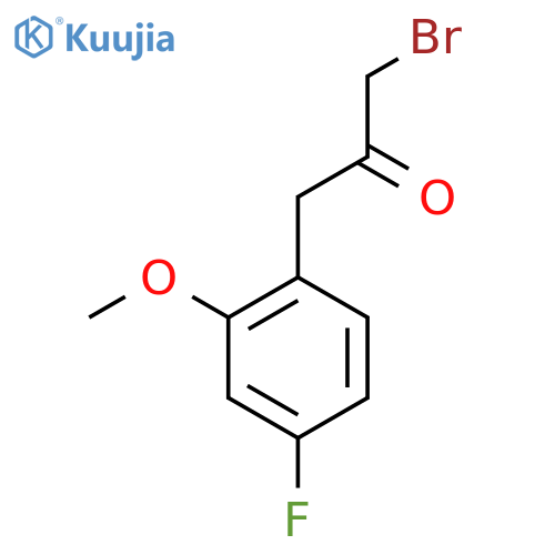 1-Bromo-3-(4-fluoro-2-methoxyphenyl)propan-2-one structure