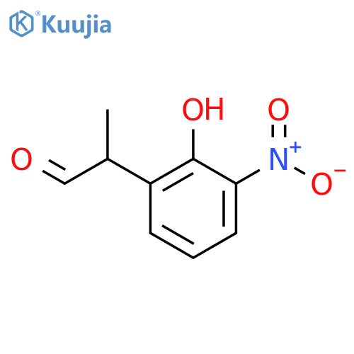 2-Hydroxy-3-nitrophenylpropanal structure