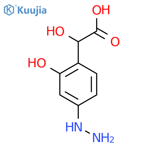 4-Hydrazinyl-2-hydroxymandelic acid structure