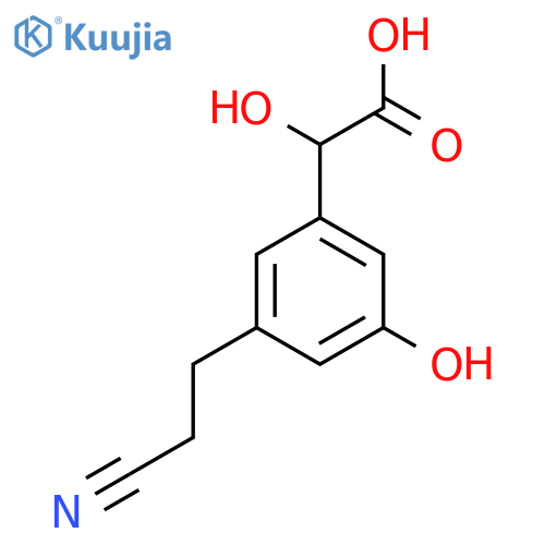 3-(2-Cyanoethyl)-5-hydroxymandelic acid structure