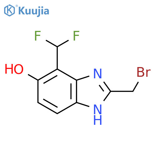 2-Bromomethyl-7-difluoromethyl-6-hydroxy-1H-benzimidazole structure