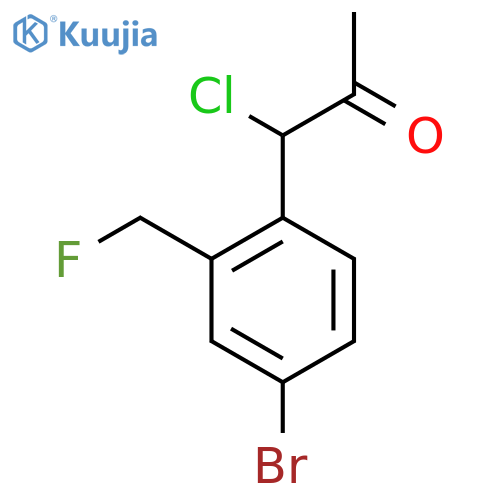 1-(4-Bromo-2-(fluoromethyl)phenyl)-1-chloropropan-2-one structure